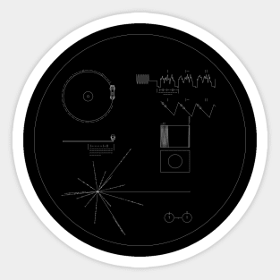 Voyager Golden Record Sticker
